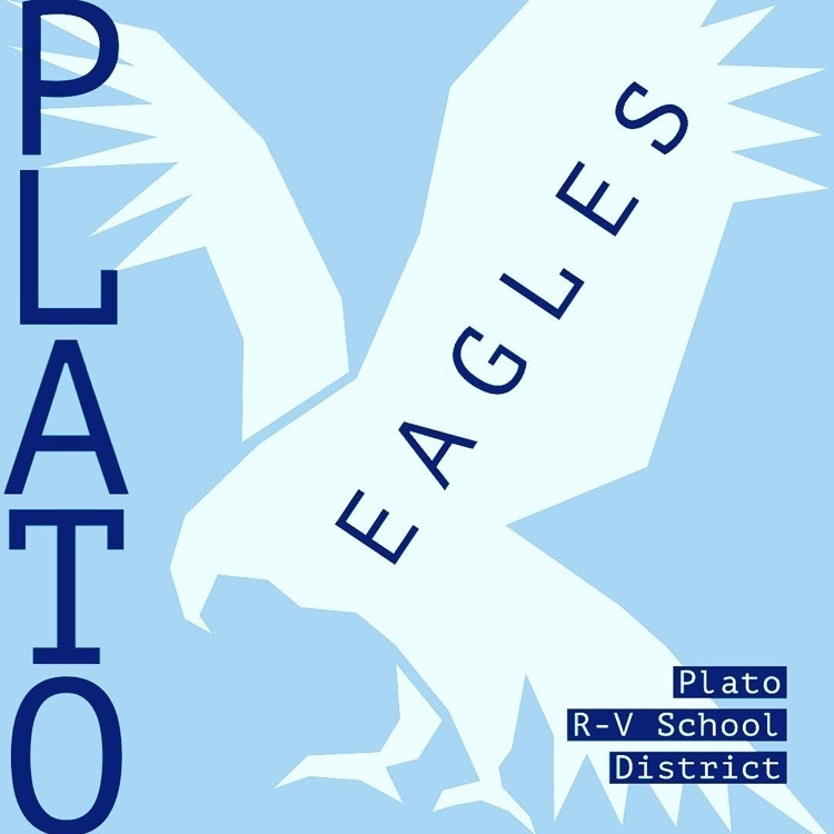 Plato Eagles blue logo
